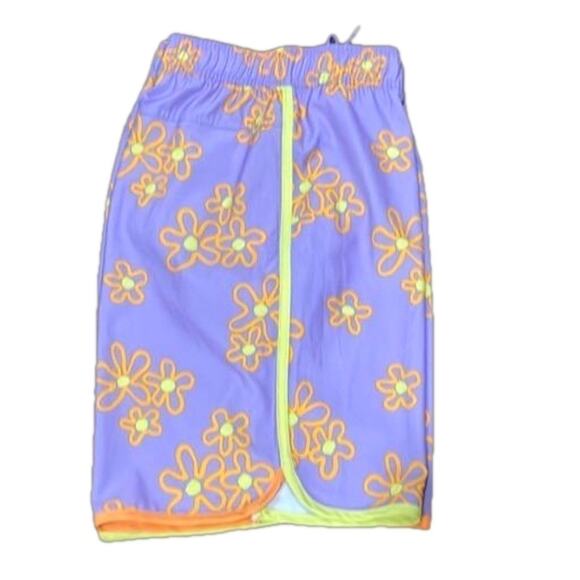 Men’s SVRN Sovereign CODE Swim Trunks Purple Orange Sz XL Elastic Waist 1 Pocket - Picture 4 of 13